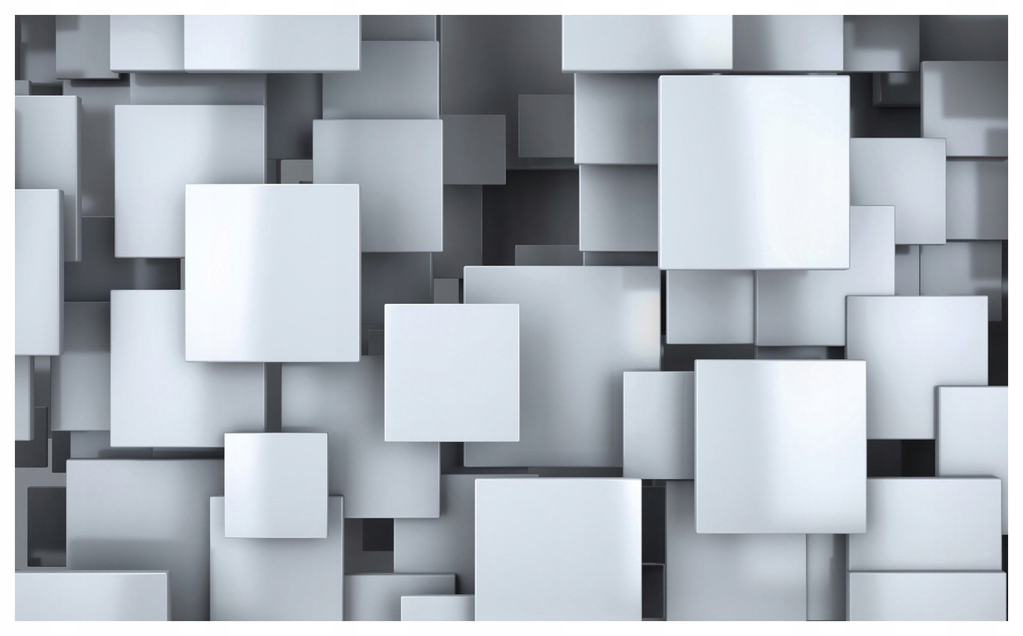 Fototapeta Kocky 3D Abstrakcia Perspektíva Šedá Biela 312x219 lepidlo