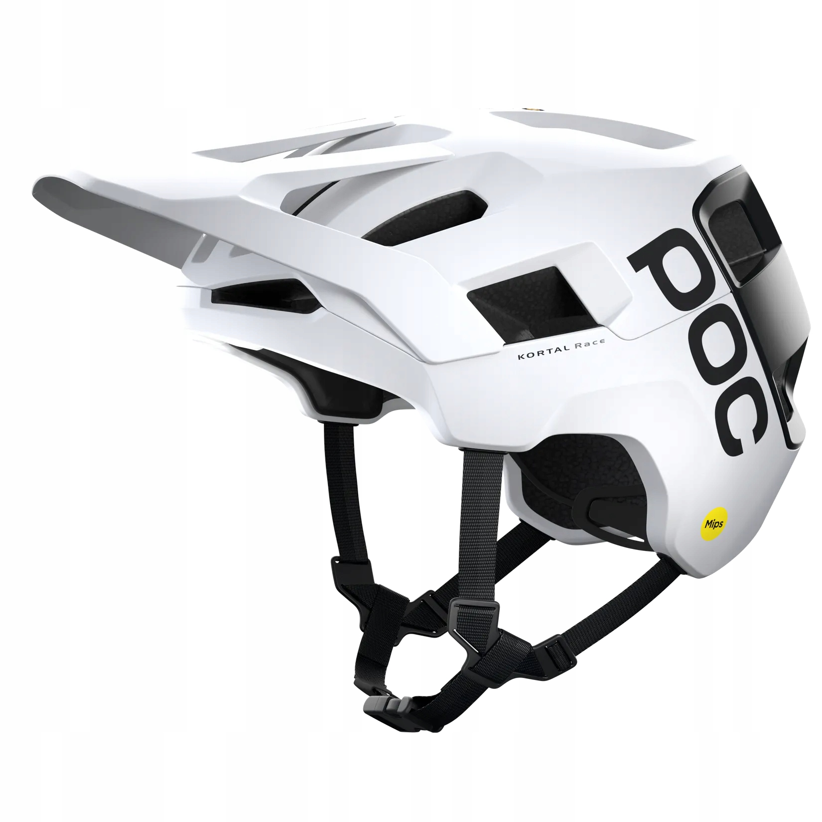 Helma Poc Kortal Race Mips White/black Matt Velikost S