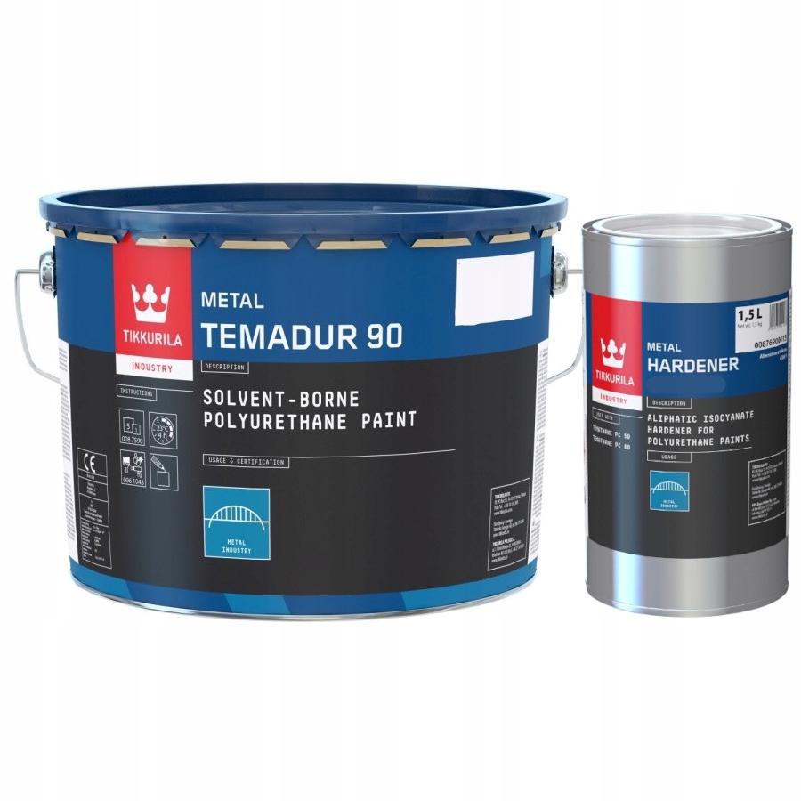 Tikkurila Temadur 90 Farba Poliuretanowa Połysk [metalik] [tml] 10L