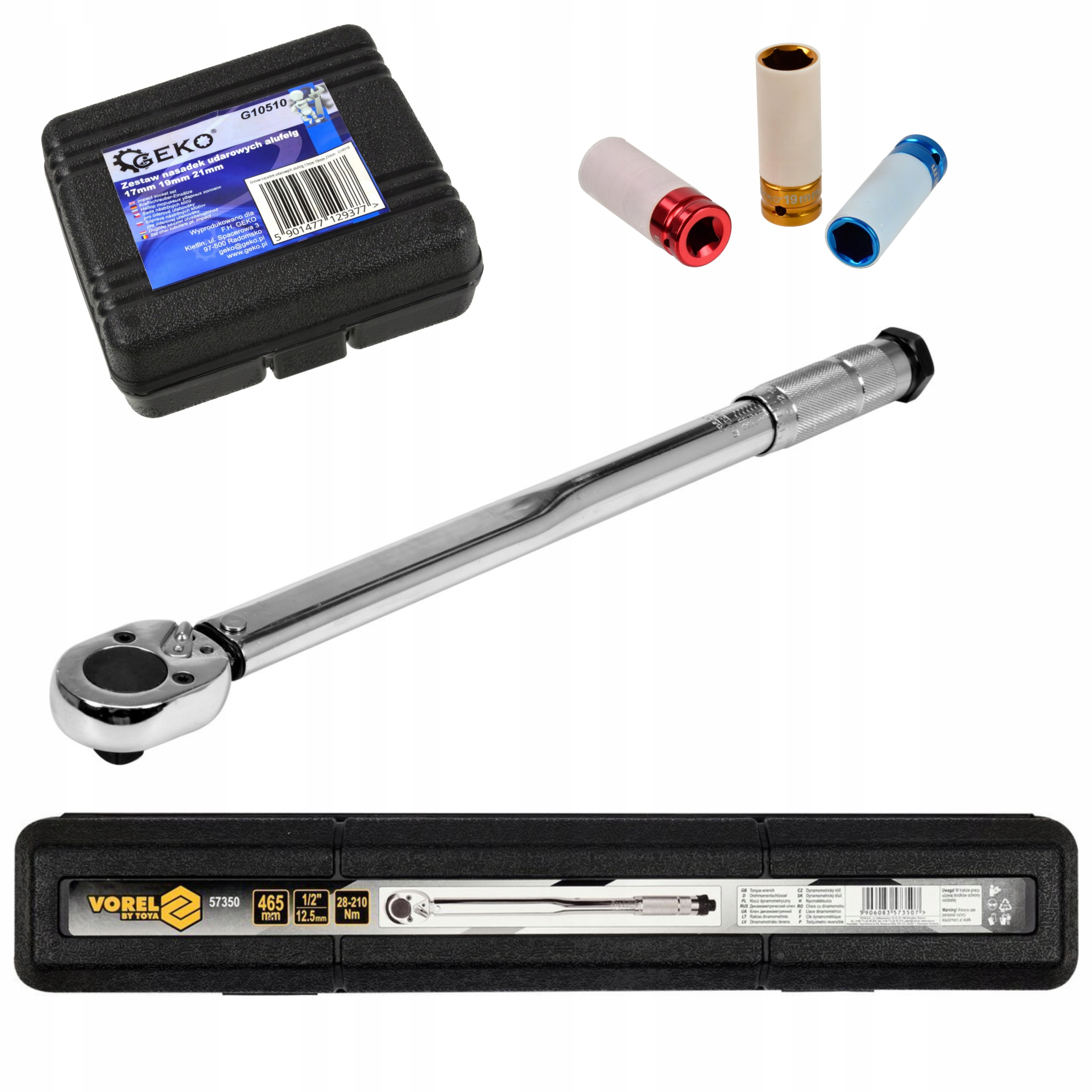 

Klucz Dynamometryczny 1/2 28-210Nm Do Kół Nasadki