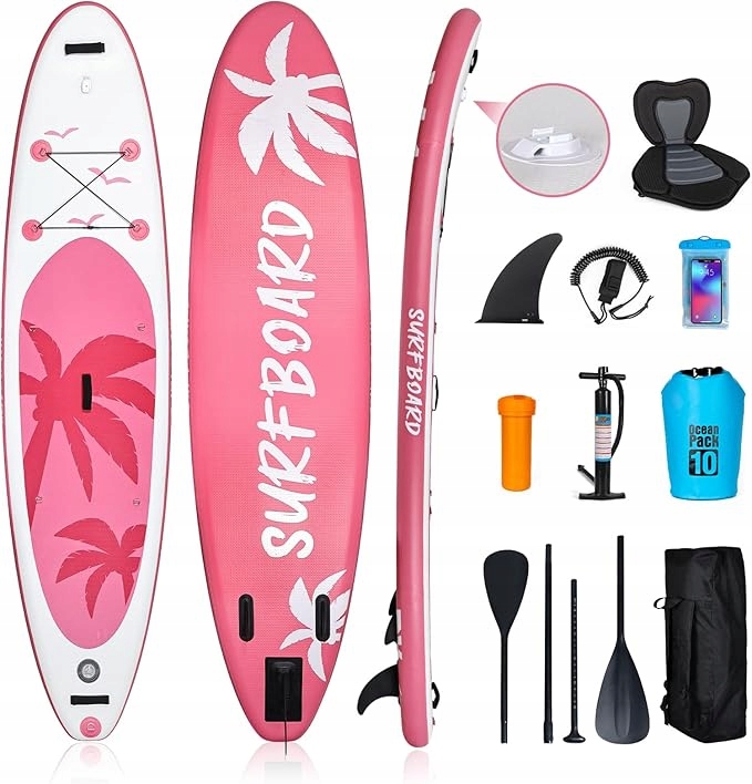 335CM Deska Sup Do Pływania Pompowana Z Siedziskiem