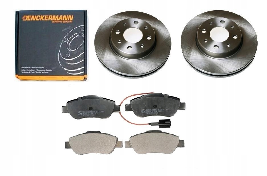 Kotouče Fiat Panda II 500 Přední 240 MM Sada.