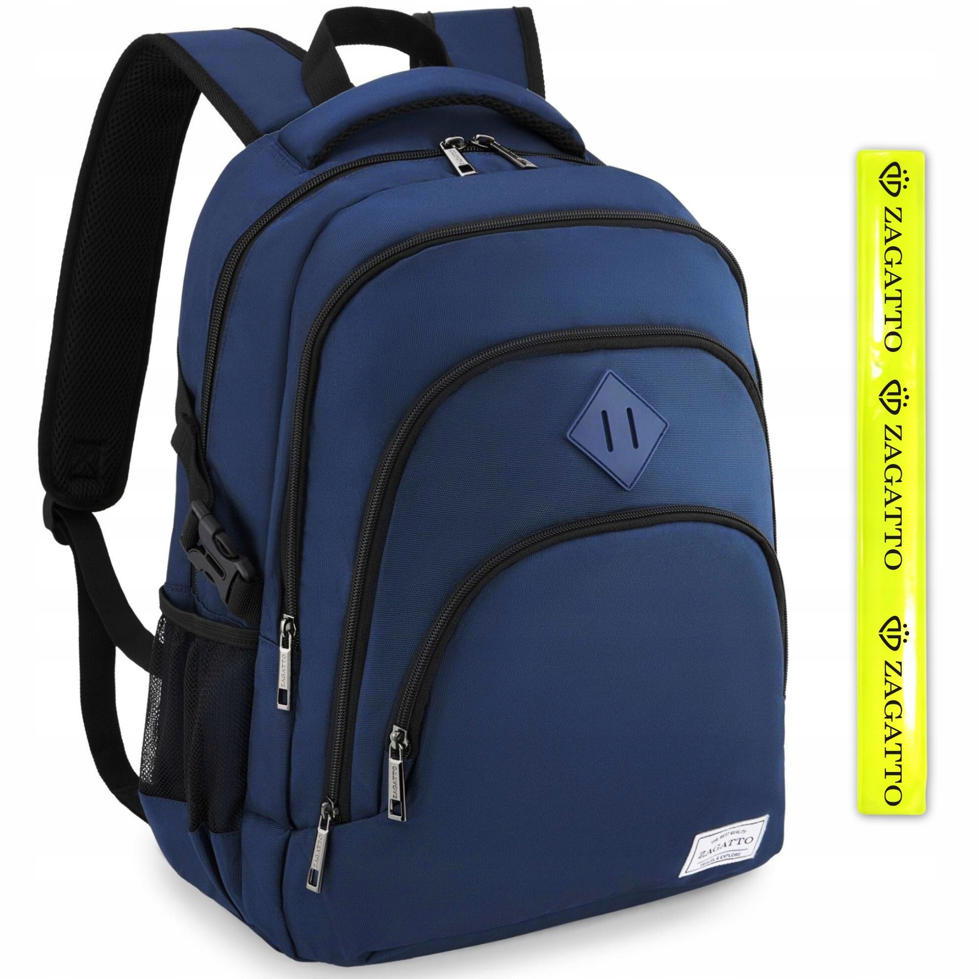 Velký školní batoh pro muže i ženy, prostorný, s místem pro 17" notebook Zagatto