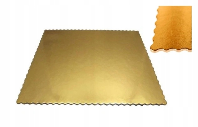 PODKŁADKA POD TORT ZŁOTA 30x40 2400g SUPER GRUBA