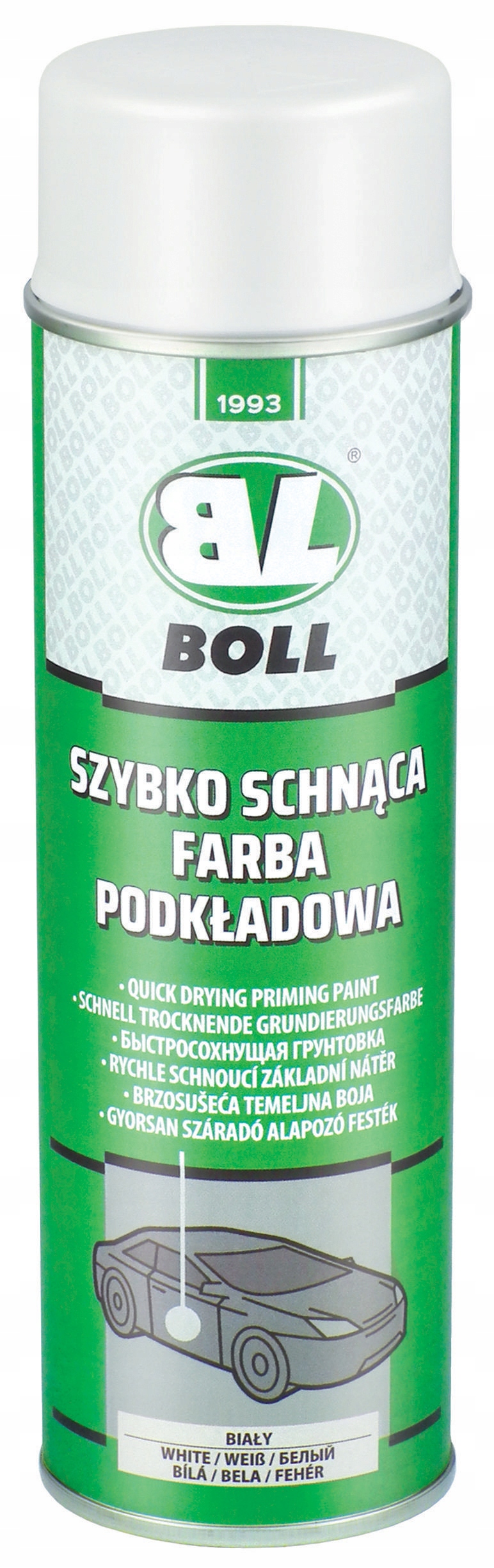 Boll швидковисихаюча грунтувальна фарба 500 мл Біла