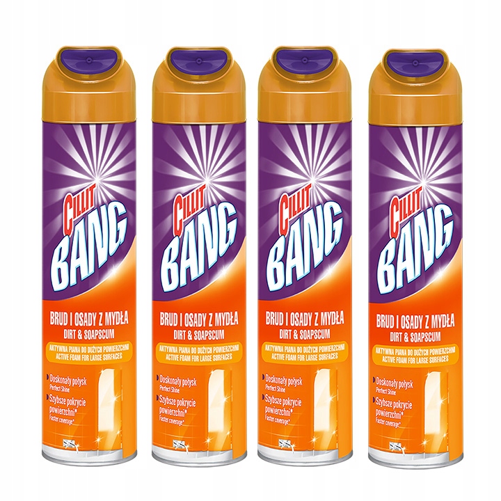 

Cillit Bang Aktywna Piana Osady Prysznice 4x600ml