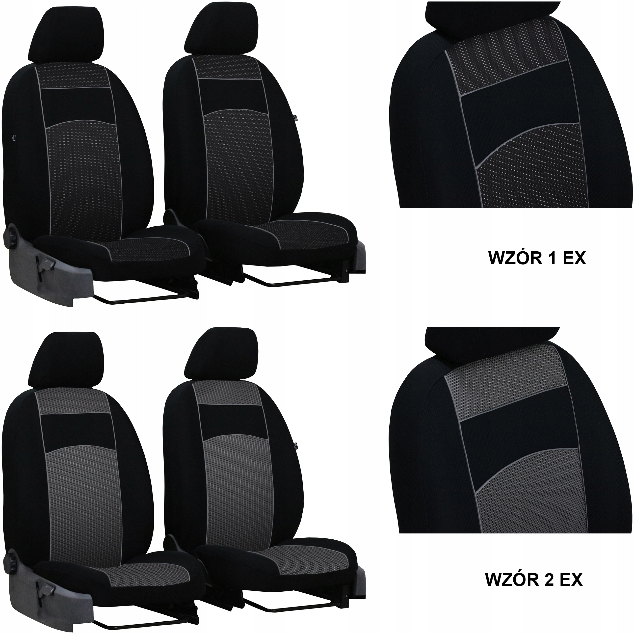 GRUBE POKROWCE MIAROWE PRZÓD DO KIA CARENS 1 Model Vip