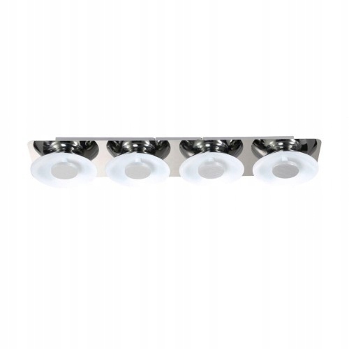 stropní svítidlo Led Wofi Space 4-bodová, chromovaná, stmívatelná