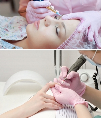 Rękawice Bezpudrowe Różowe Nitrylowe 100 szt. XS Marka Mercator Medical