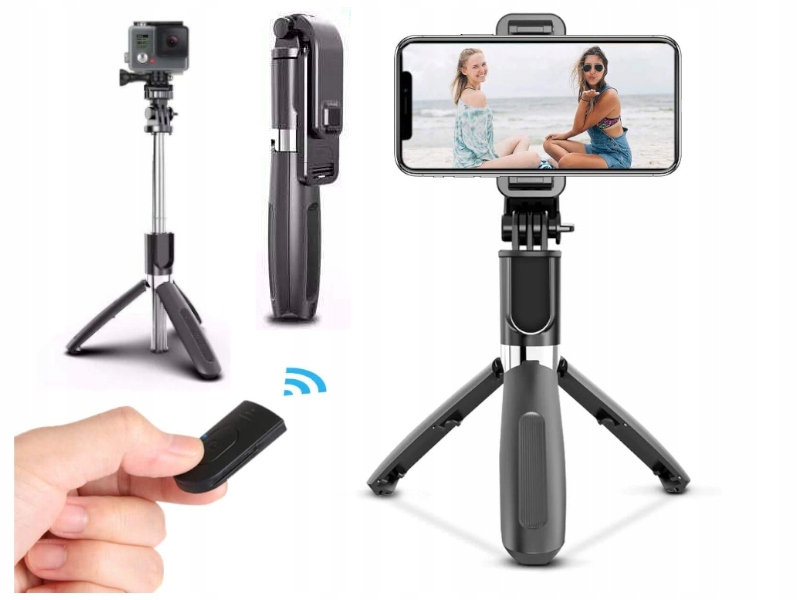 

Kij Kijek Selfie Stick Statyw 4w1 na Kamerkę GoPro