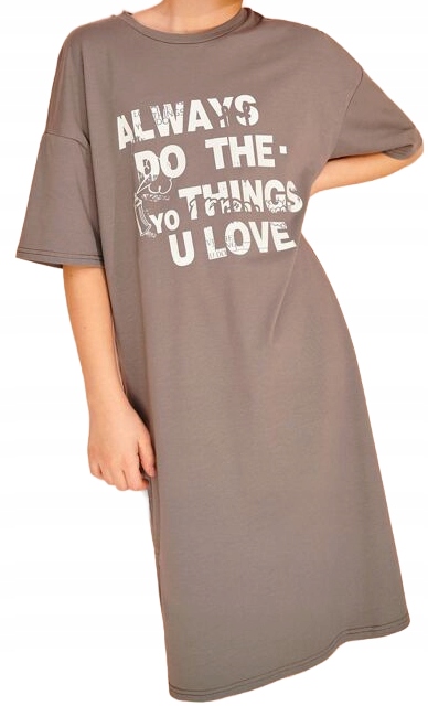 Bawełniana Sukienka Mila brąz, 134