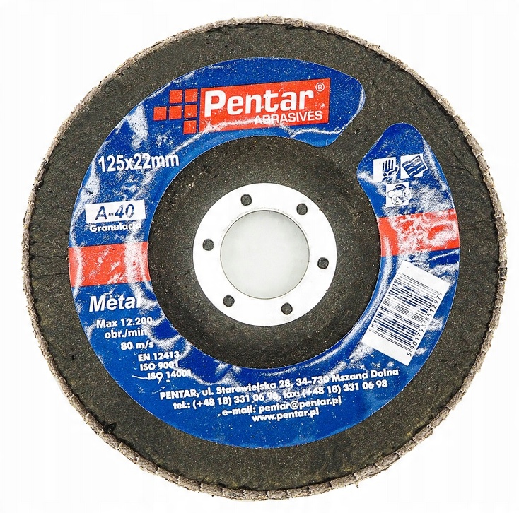 

Ściernica Lamelowa Pentar A-40 Gr 40 125x22 Korund