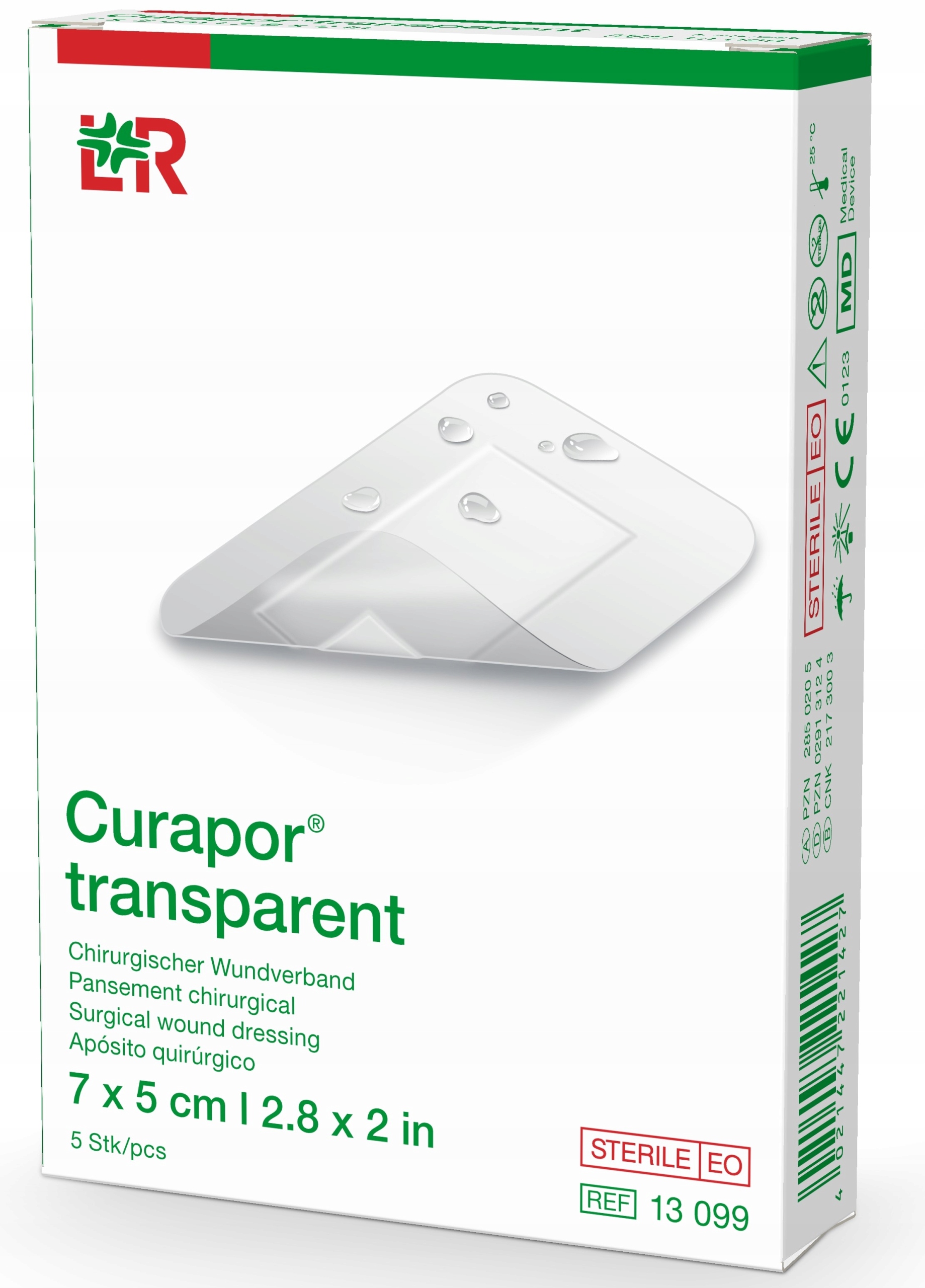 

L&r Curapor transparent 7 x 5 cm 5szt.