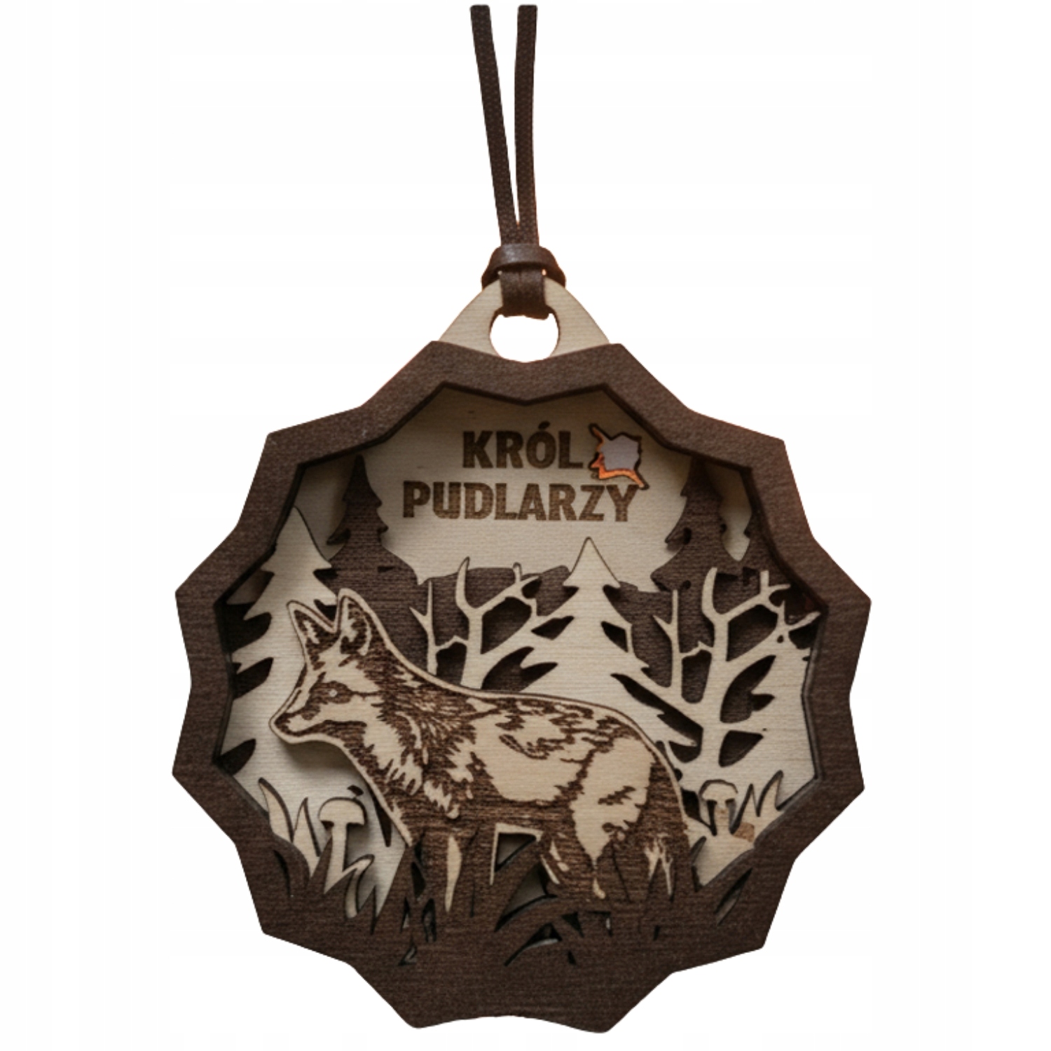 Dřevěná medaile Bór Hunter Král pudlařů XII