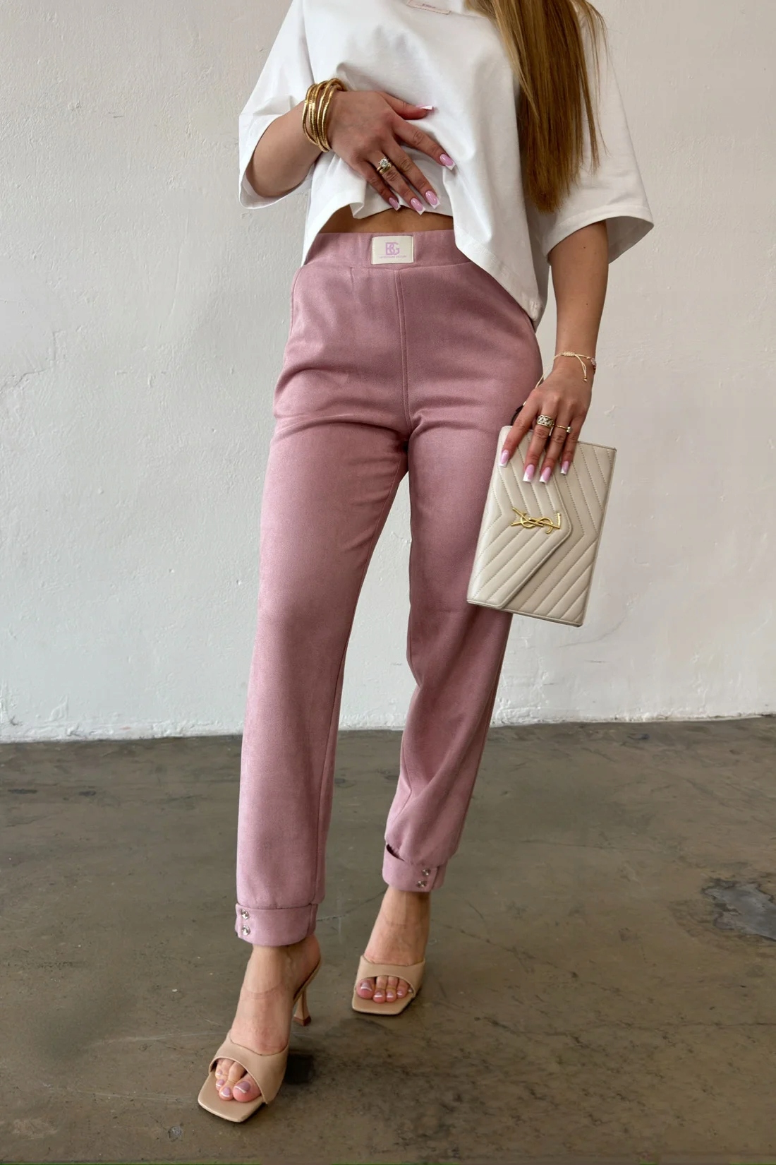 Dámské kalhoty Bg Scandal růžová S