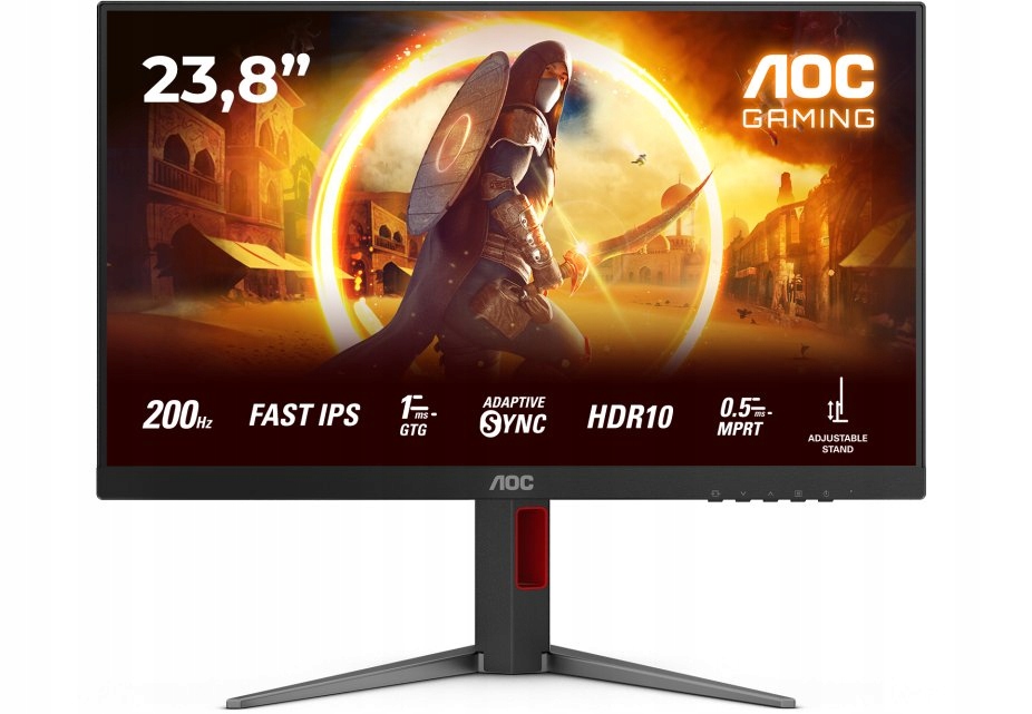 Herný monitor Aoc 24G4HA 23,8'' Fhd Fast Ips 200Hz 0,5ms HDR10 Pivot