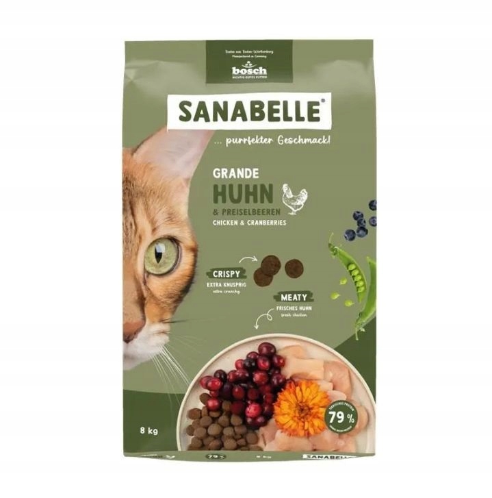 Sanabelle Grande Kurczak dla kotów dużych ras 8 kg