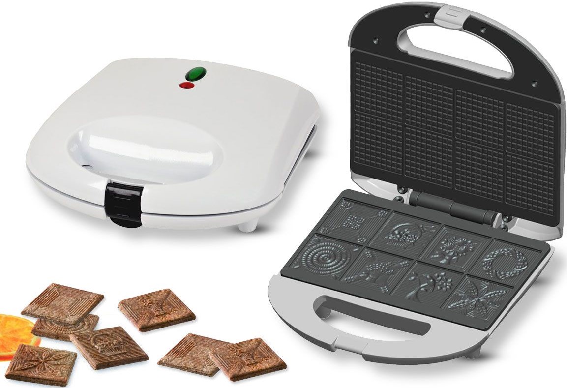 Opiekacz Do Ciastek cynamonowych Ciastka Kruche 700W 8szt Domowe Ciastka