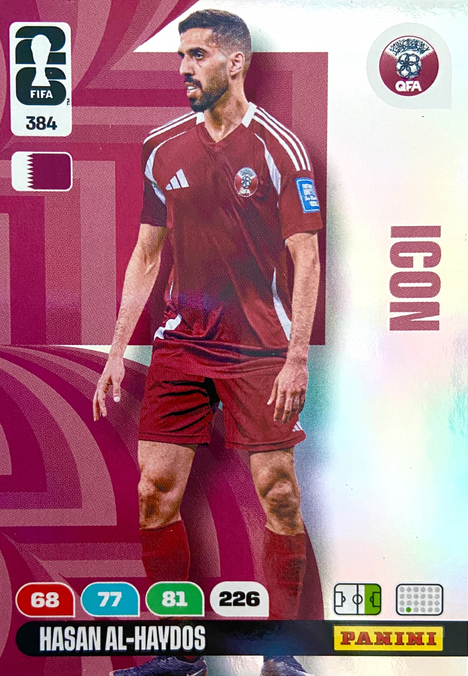 Karty Piłkarskie do albumu Panini World Cup 2026 Icon 384 Hasan Al-Haydos