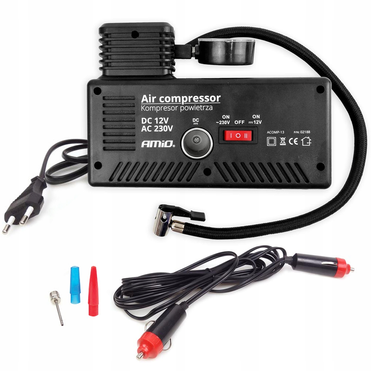 Автомобильный компрессор Amio насос 18bar 250PSI