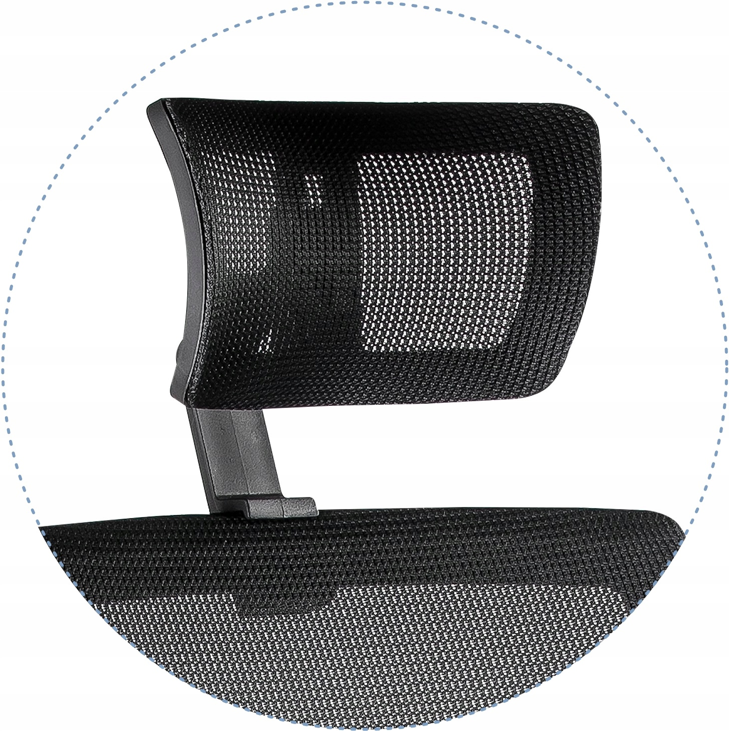 Fotel Ergonomiczny ERGONIC Czarny Biurowy Krzesło Głębokość mebla 62 cm