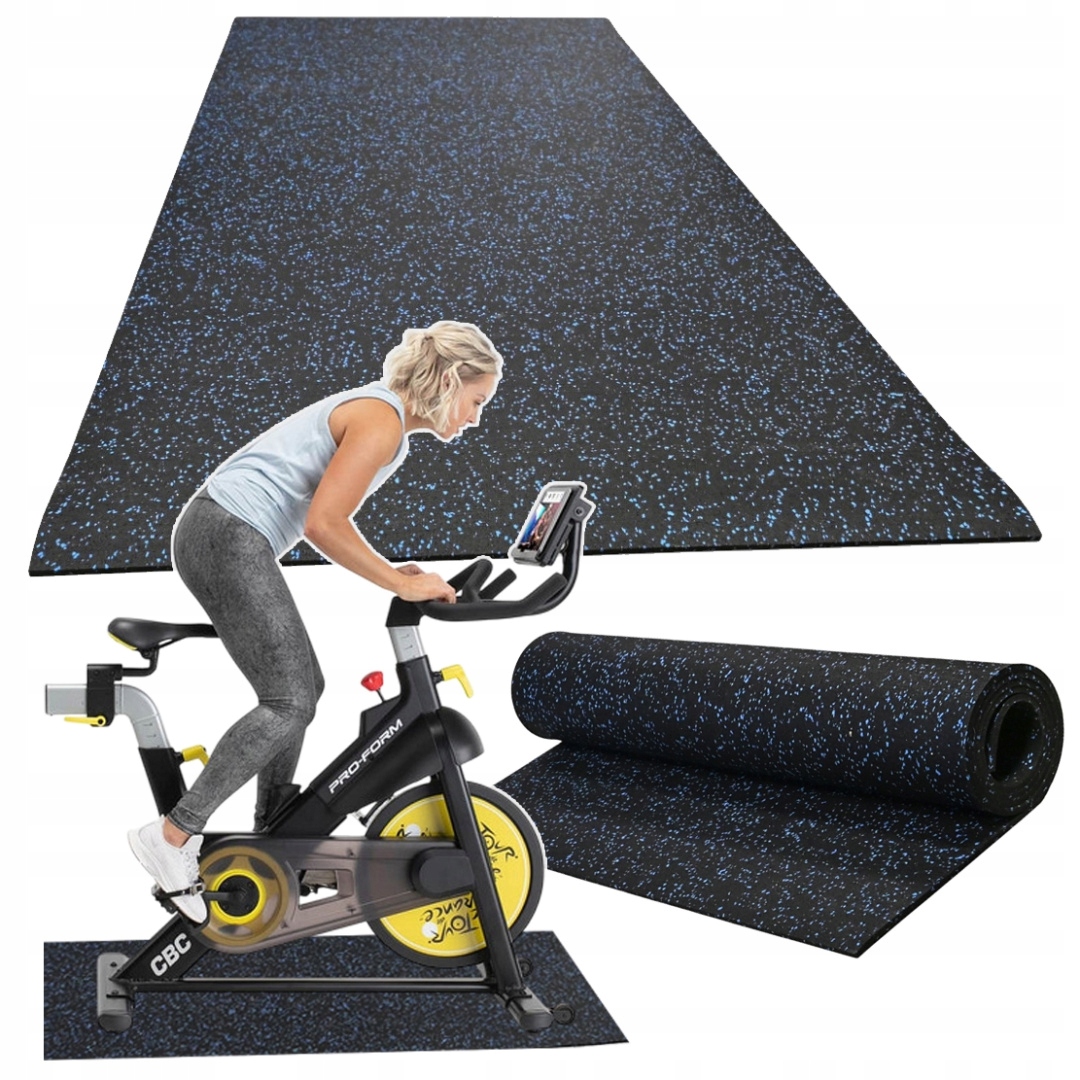 Mata pod sprzęt fitness sportowy rowerek wioślarz trenażer 160 x 62,5 cm