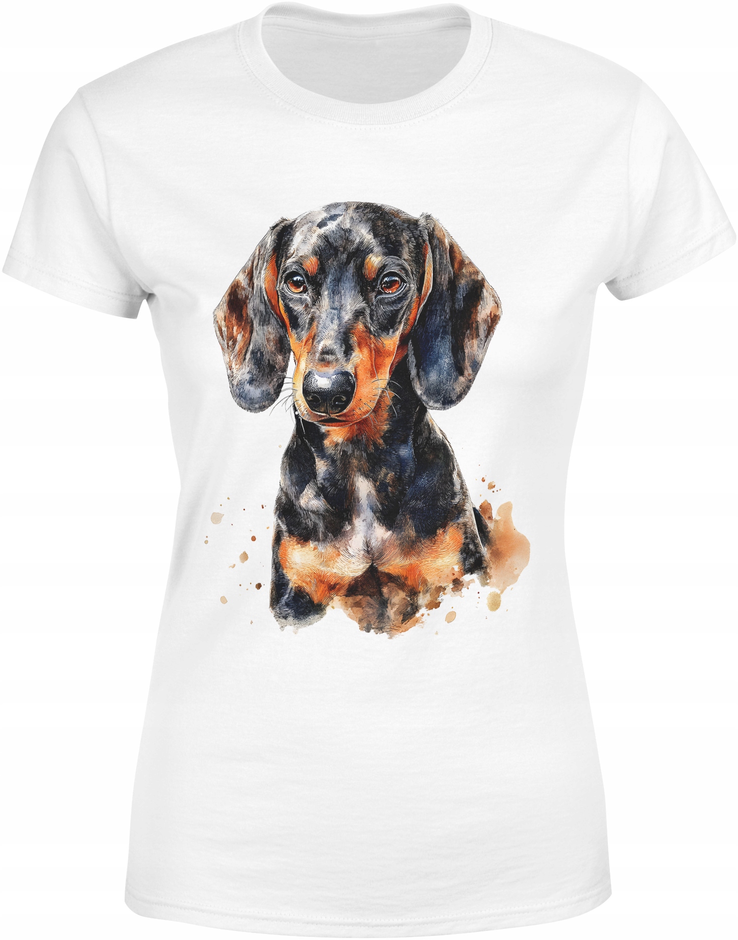 KOSZULKA PIES Z PSEM JAMIK Z JAMNIKIEM ZE ZWIERZĘTAMI DAMSKA Z NADRUKIEM XL