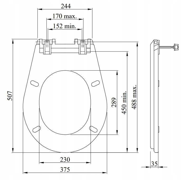 Deska WC sedesowa standard stary typ produkt PL Linia standard