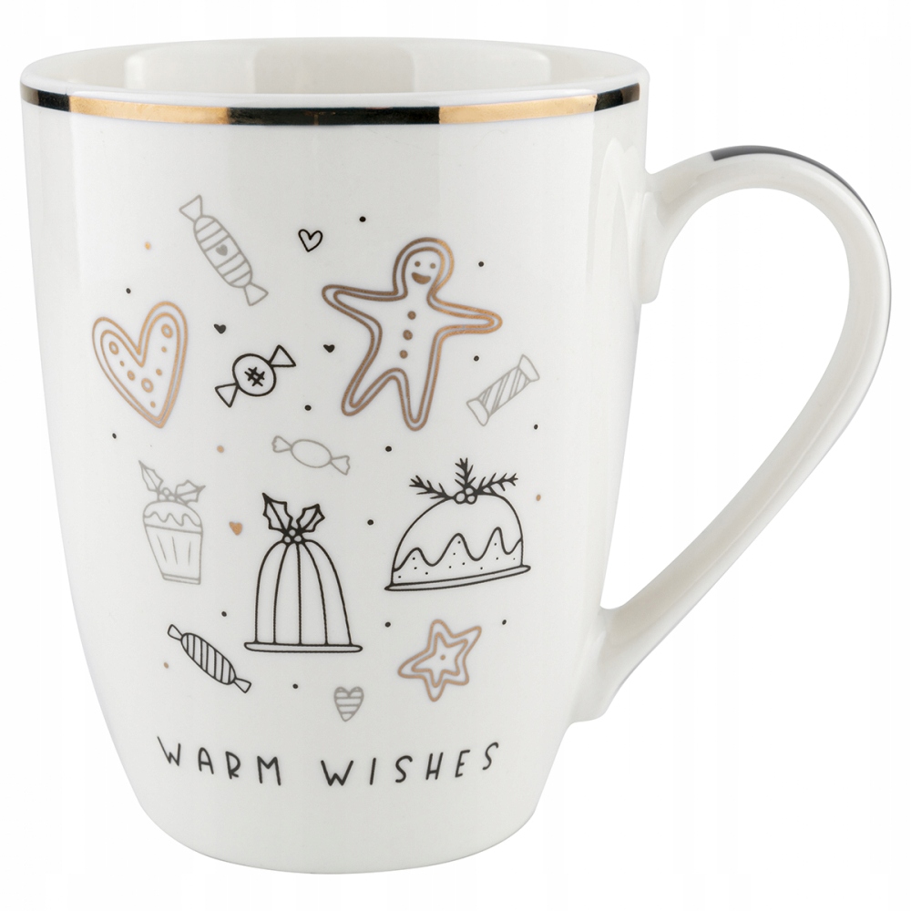 

Kubek porcelanowy Florina Carmella 340 ml biały