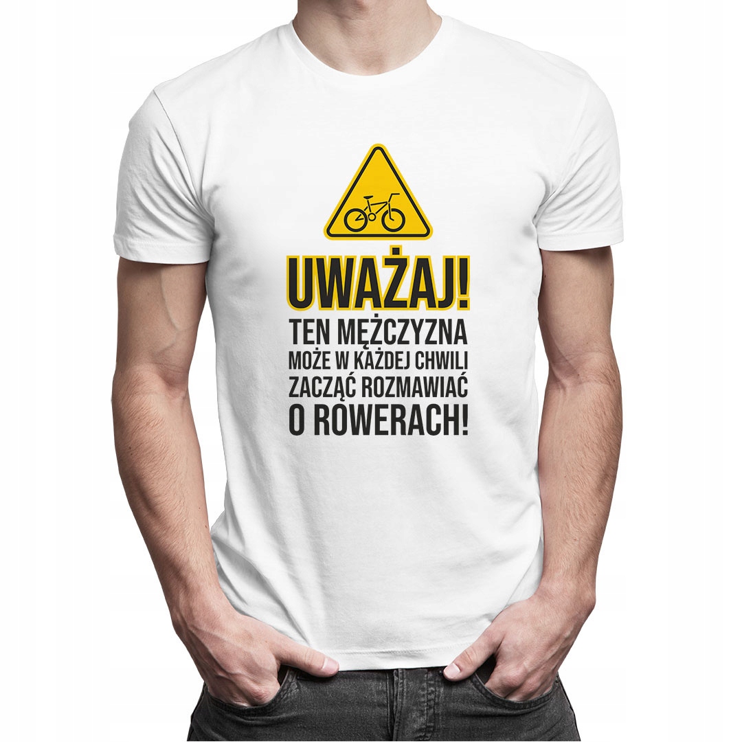 

Uważaj! Ten mężczyzna może - koszulka dla niego