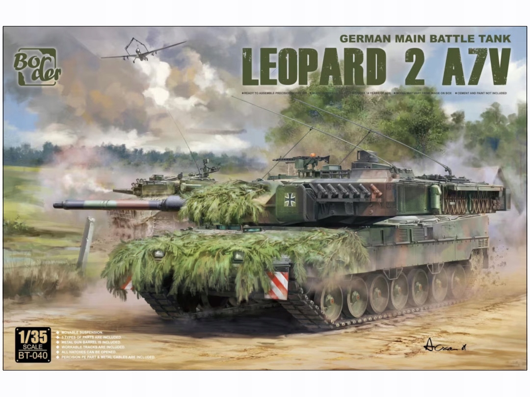 Tank Leopard 2A7V model BT-040 Border