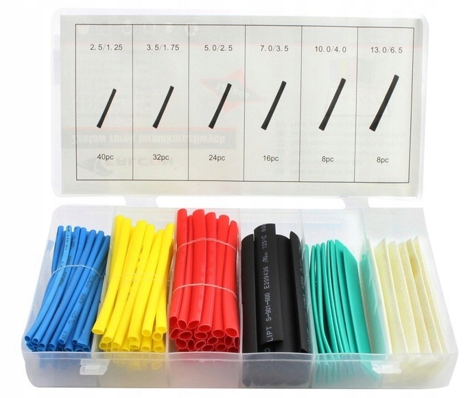 ZESTAW RUREK RURKI TERMOKURCZLIWE 128 SZT