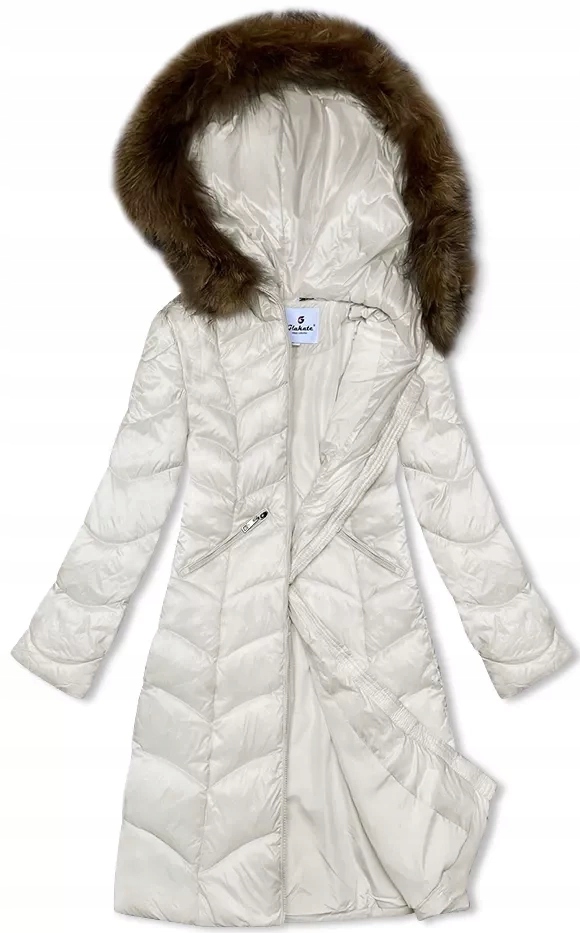 Bunda Kapuce LU-2201 Ecru XXL (44)