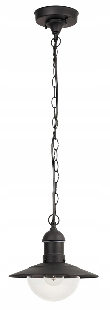 Vonkajšia závesná lampa stredomorská čierna na reťazi Rabalux