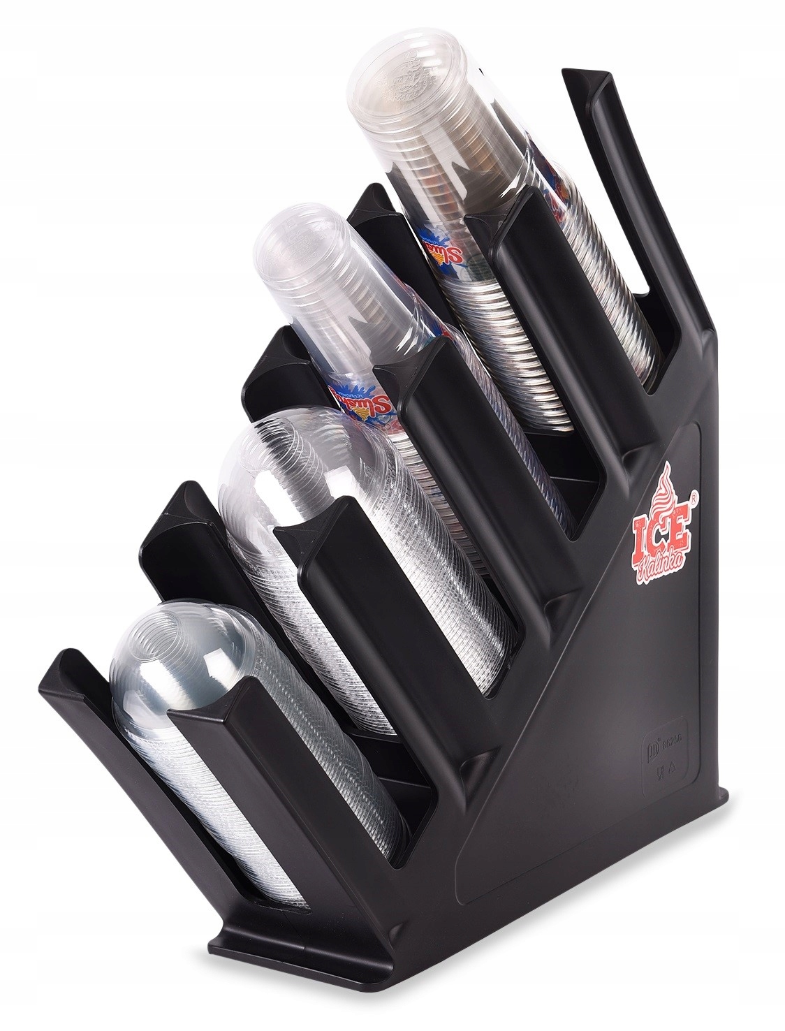 Organizer na kubki, wieczka i przykrywki do kawy Model ICE