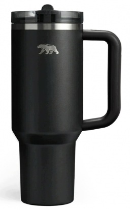 Kfd Kubek termiczny Flip Straw 1180 ml Czarny