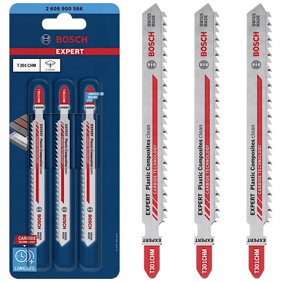 Zestaw brzeszczotów do wyrzynarki 117mm Bosch 3el