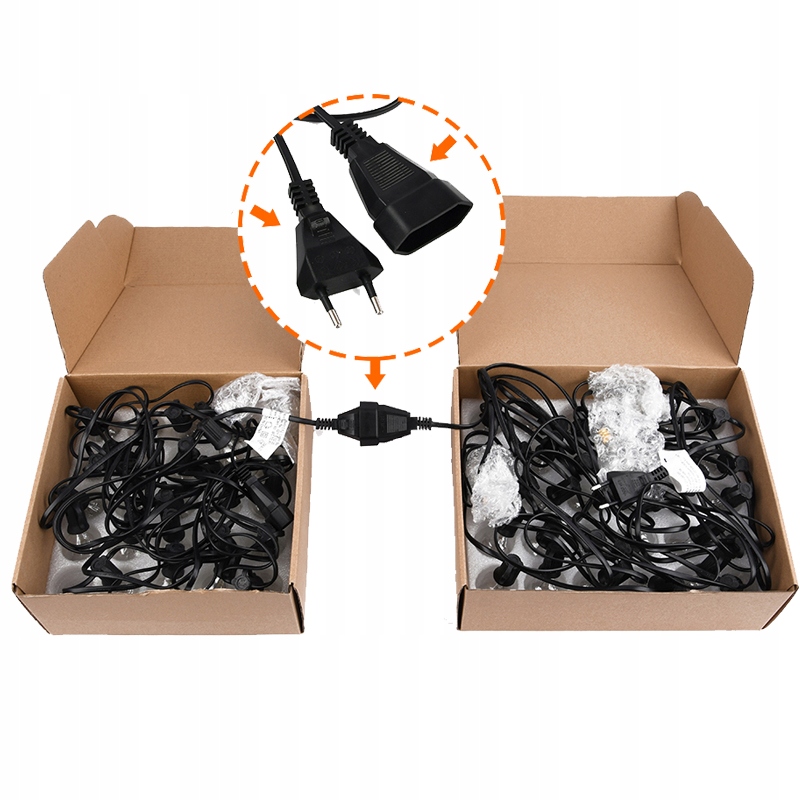 GIRLANDA LAMPKI OGRODOWE 50 BALKON TARAS 15m Światełka Zewnętrzne PATIO Średnica kuli 1 cm