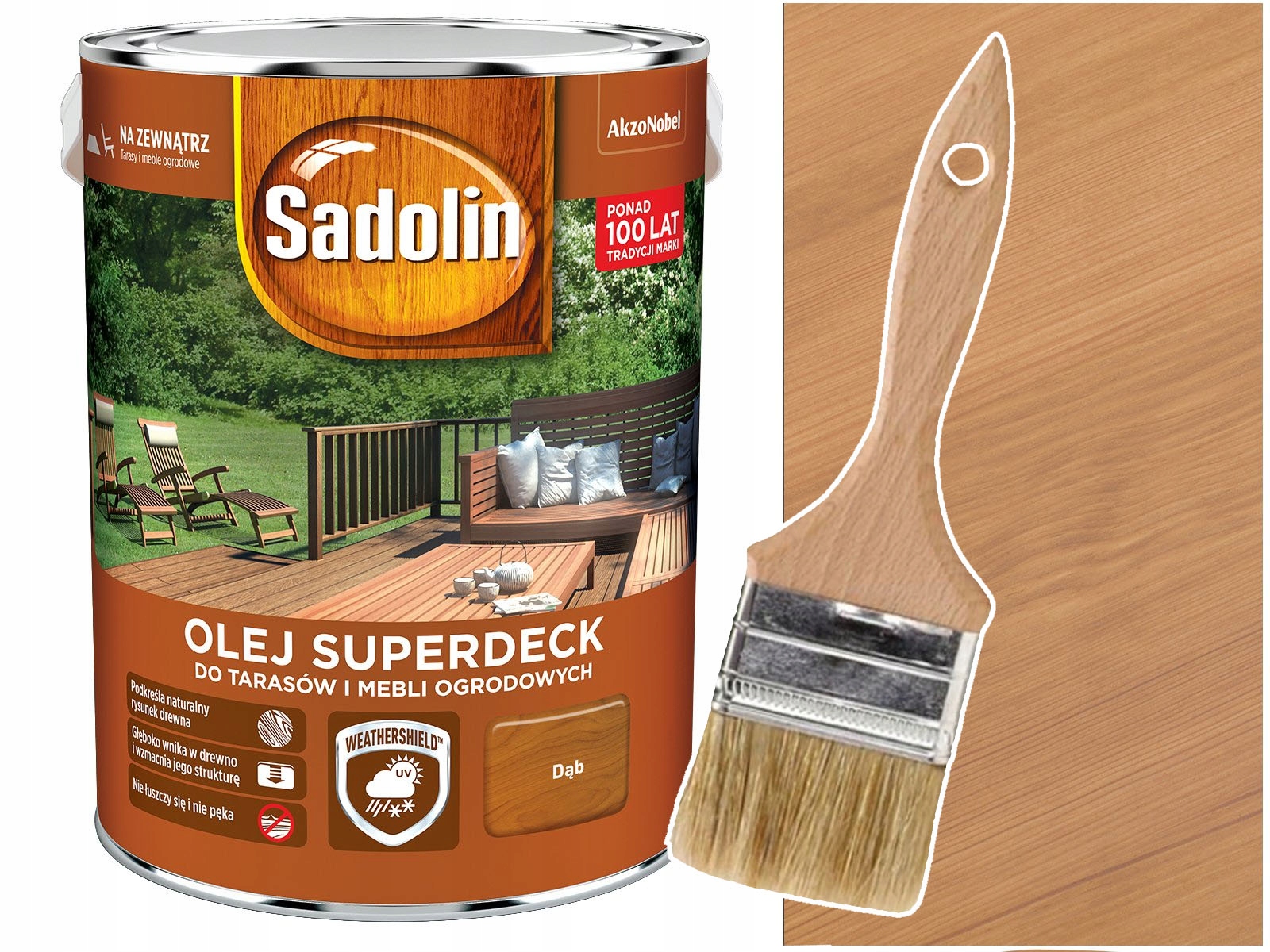 

Sadolin Superdeck olej do tarasu Dąb 0,75L