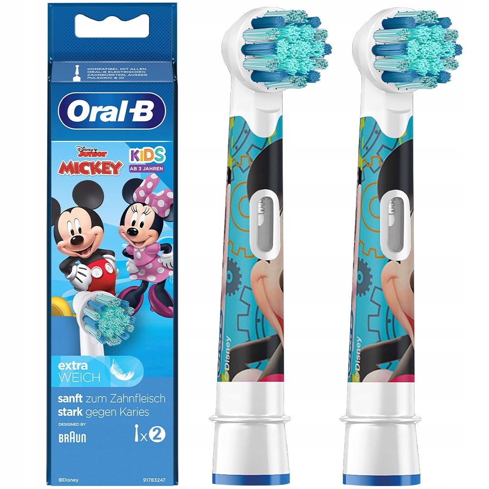 

2x Końcówka Oral-b Kids Myszka Miki Dla Dzieci