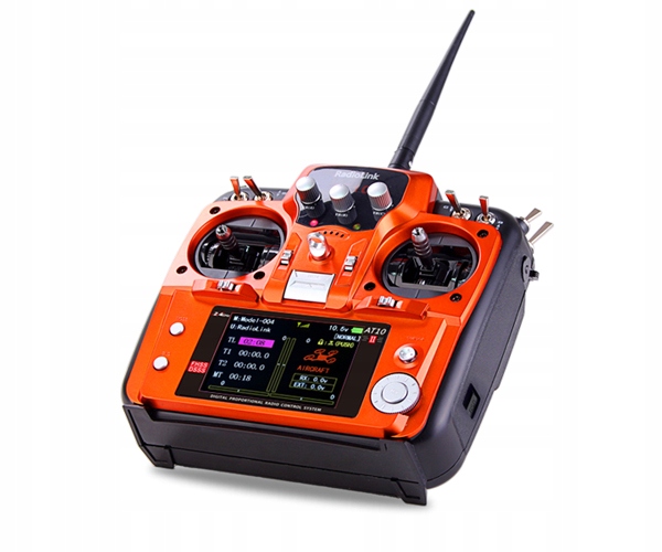 RadioLink Přístroj AT10II 12CH 2.4GHz Mode 2 R12DS PRM-01 Oranžový