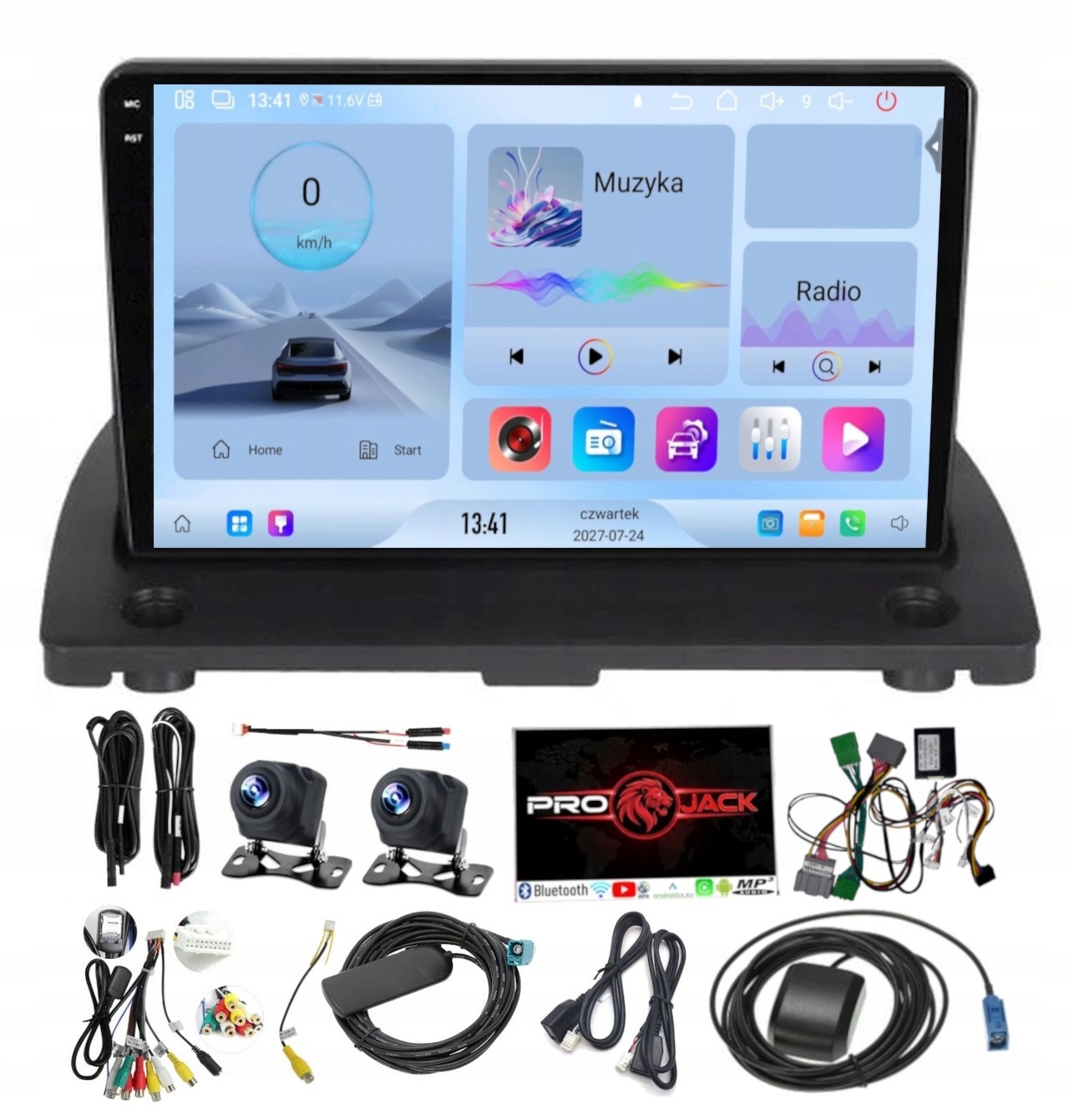 Rádio Gps Android Bt Carplay Wifi Volvo XC90 2003-2013 4GB 64GB Sim