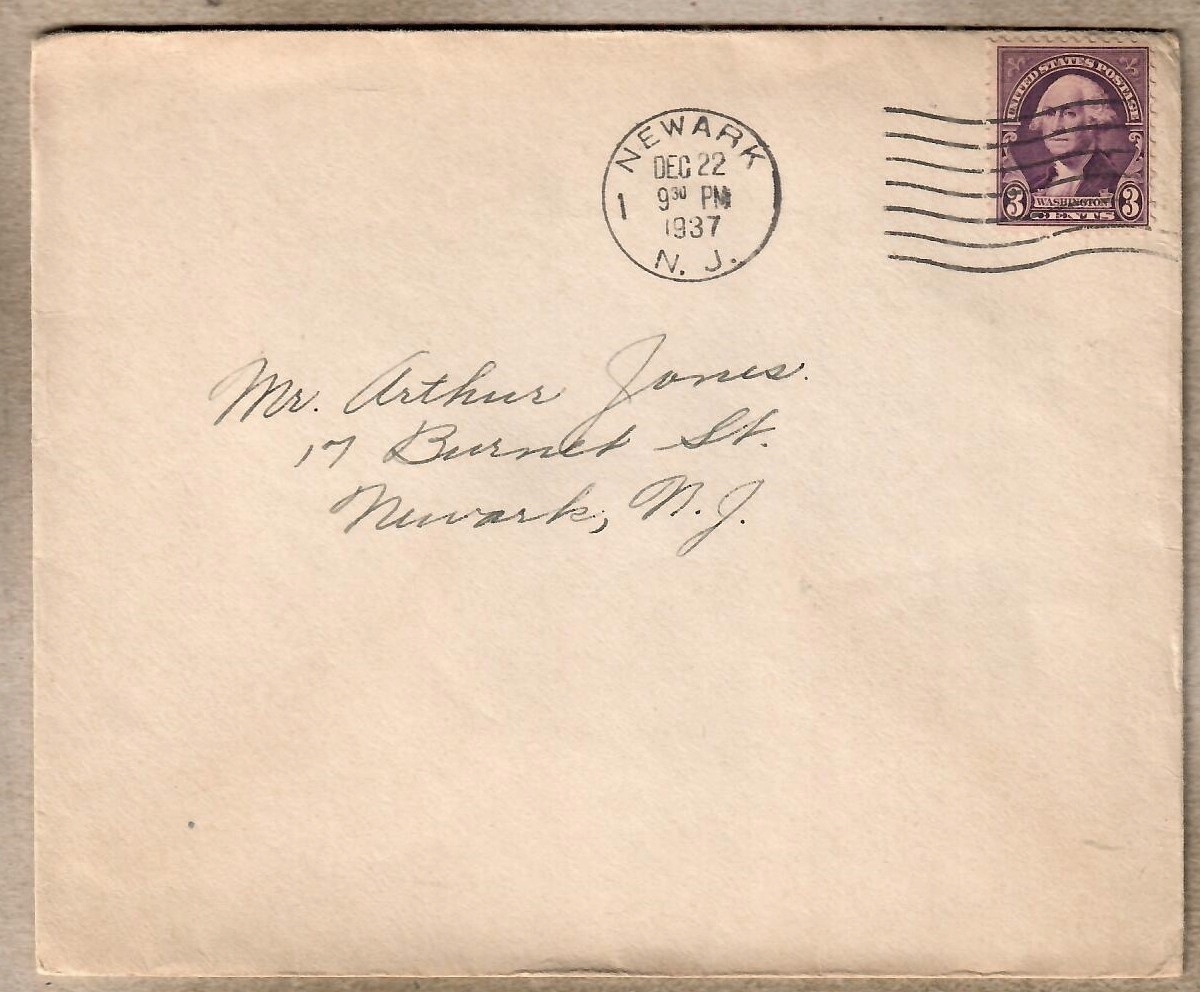 USA, 1937 r. koperta