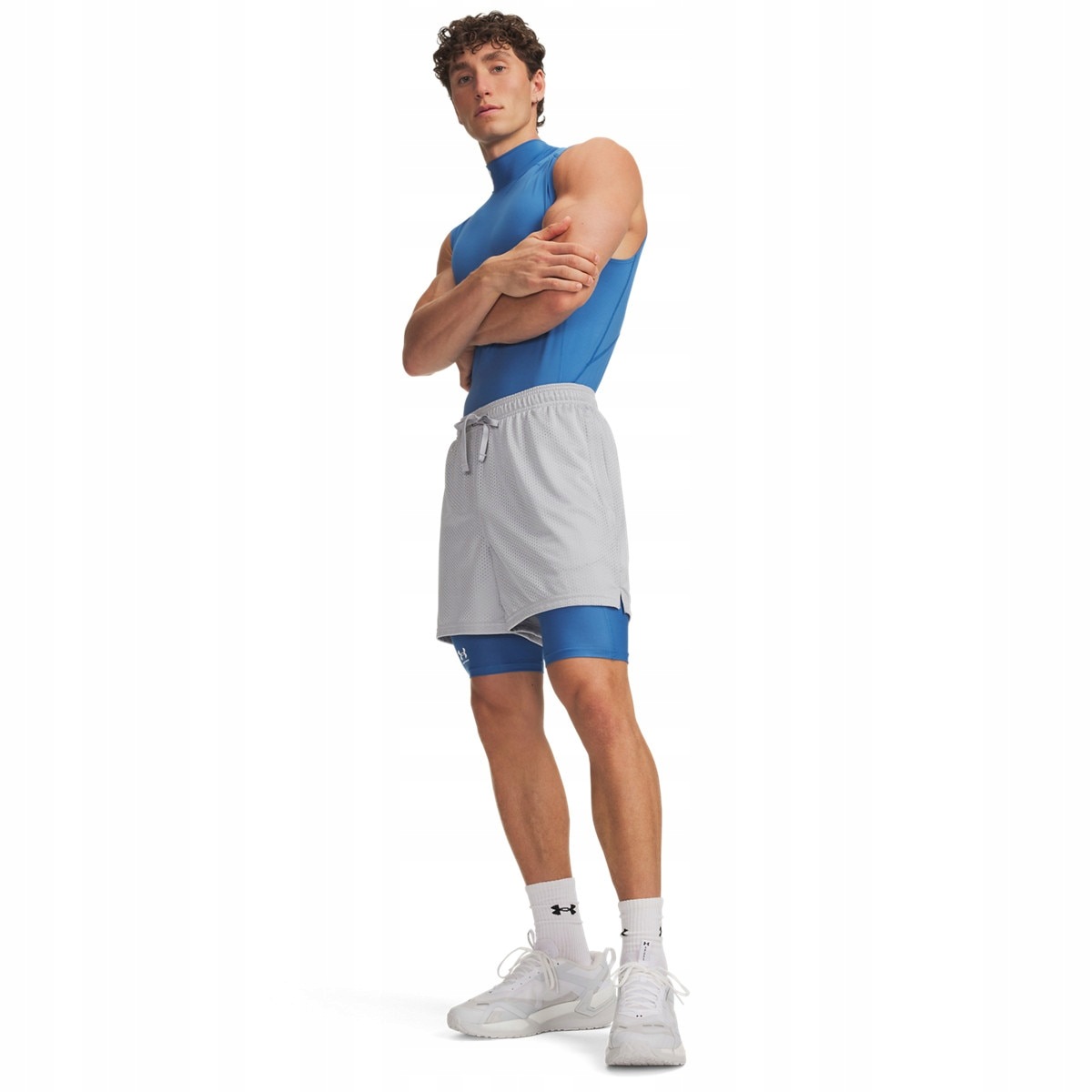 Męskie spodenki treningowe Under Armour HeatGear Pocket Long Shorts XXL