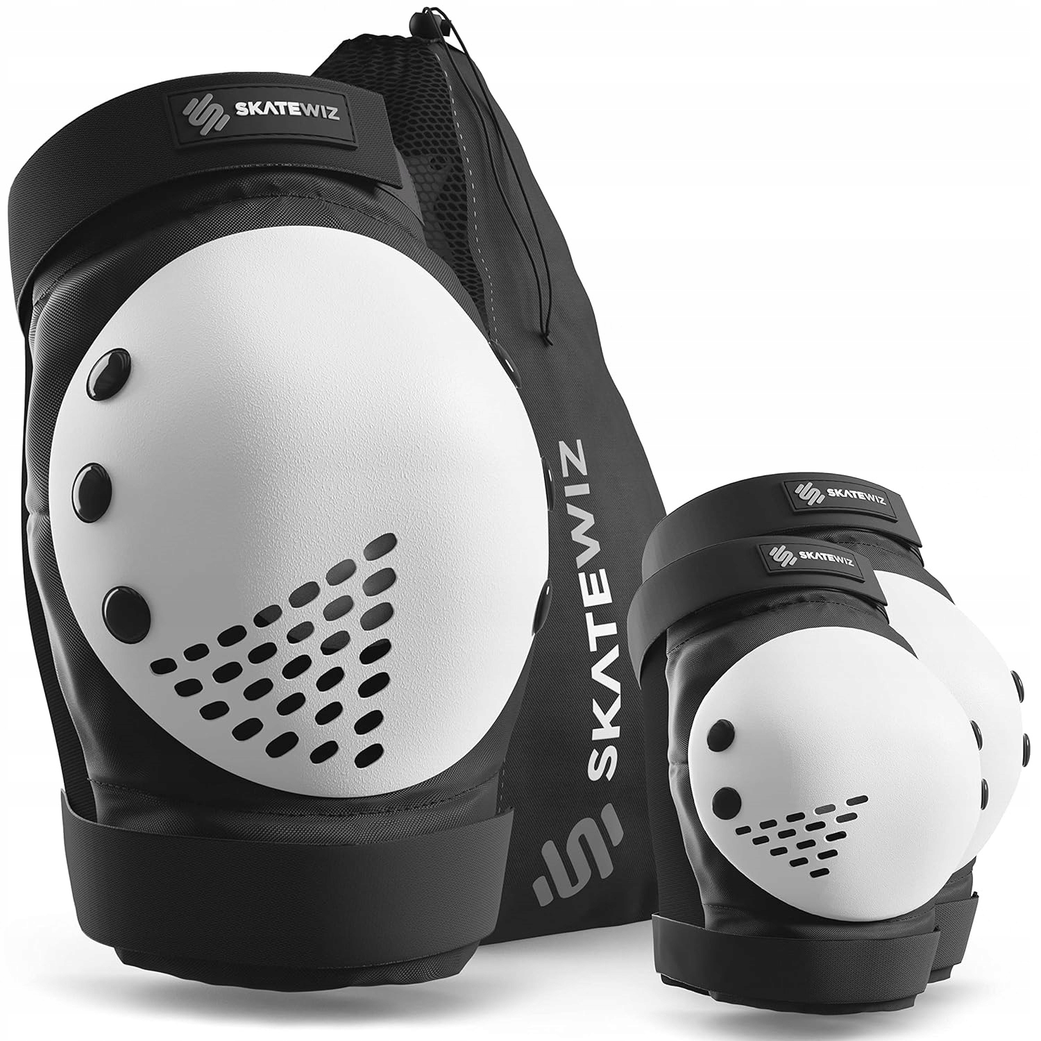 Kolenní Chrániče Skatewiz Velikost M/L 2V1 Na Lokty Kolena Univerzální