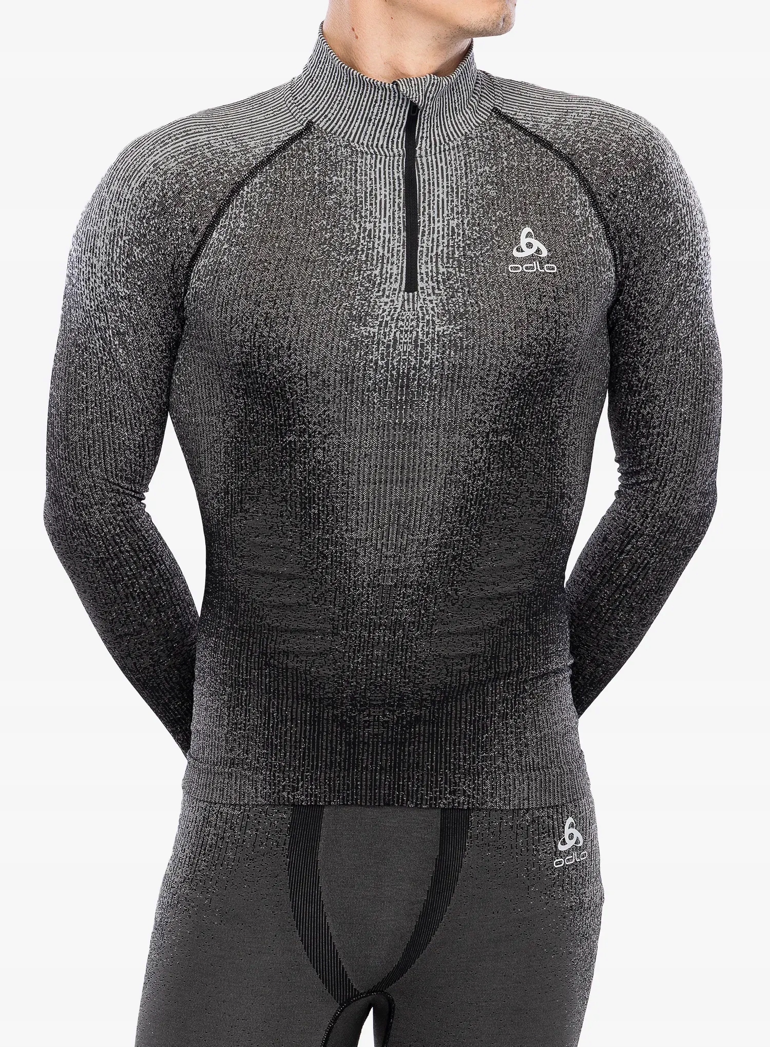 Termo Mikina Odlo Blackcomb Eco Bl Top Turtle Neck Ls Hz černá S