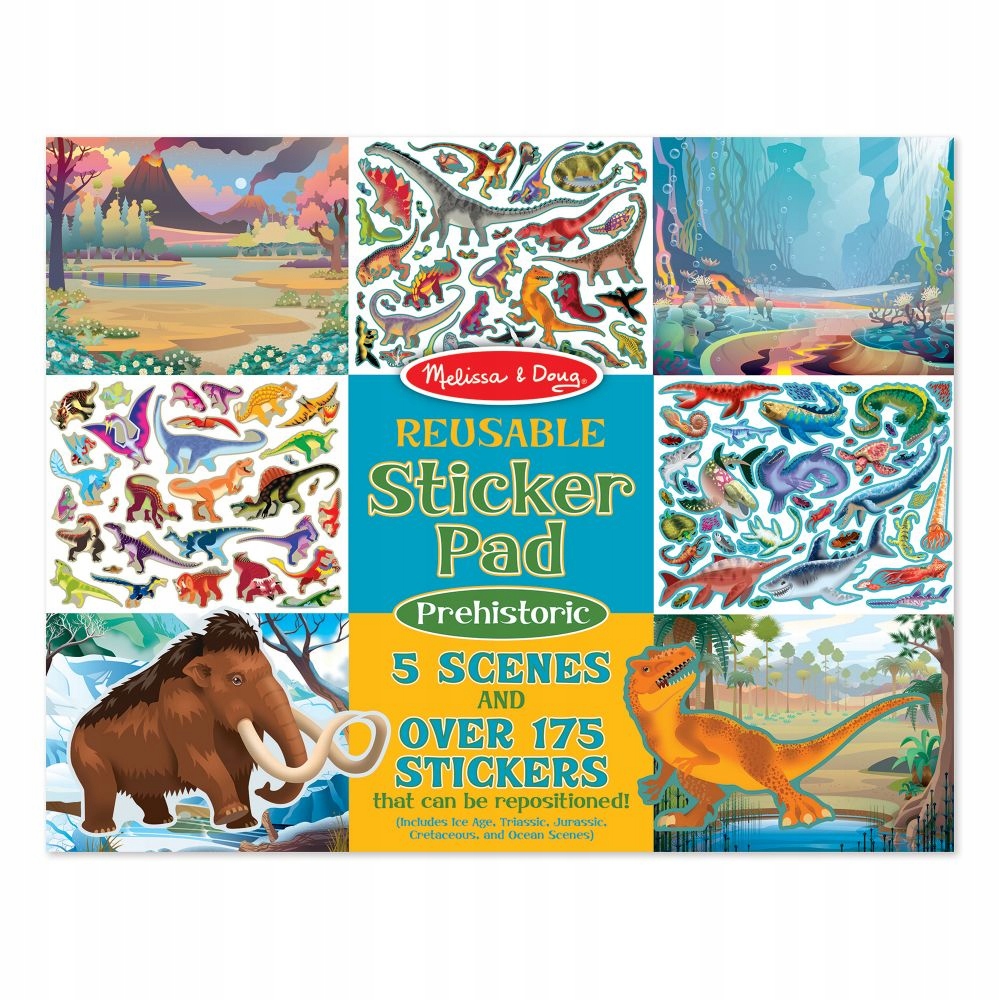 

Melissa&Doug Wielorazowe naklejki Dinozaury