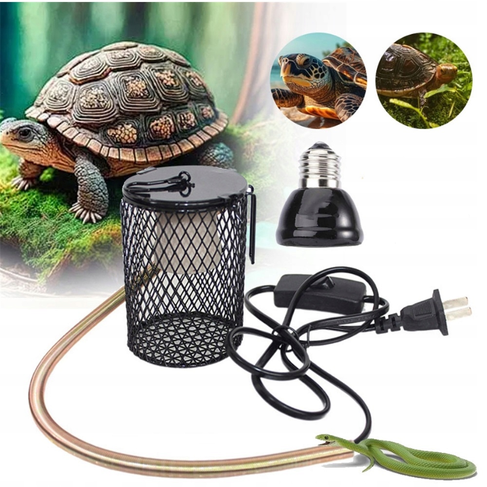Levně Topná Lampa Pro Plazy 100 W S Kabelem 1.5 M A Kovovým Krytem