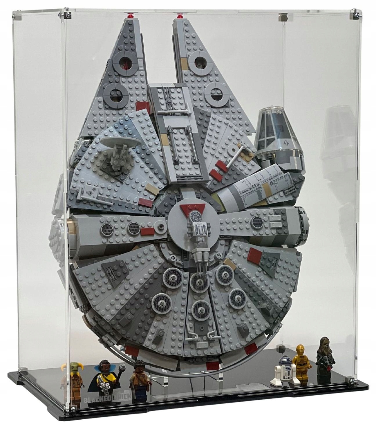 Stojaca vitrína Blacked Brick pre Lego 75257 Star Wars Sokol Millennium