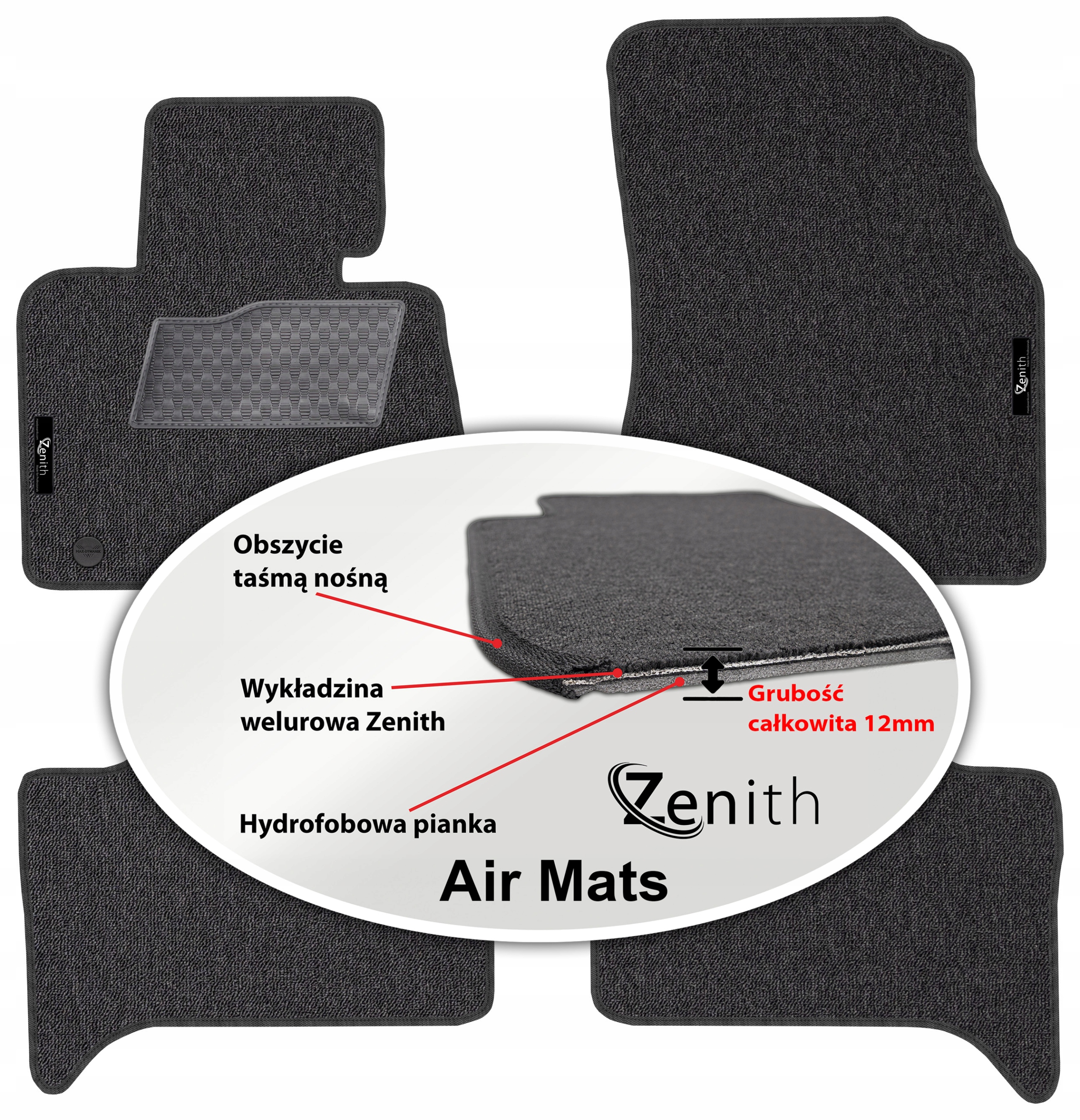 Bmw X5 E53 1999-2006 Velúrové koberčeky do auta Zenith Air Mats